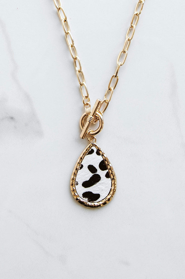 Cameron jewelry ONE SIZE / WHITE LEOPARD Emily  | White Leopard Necklace