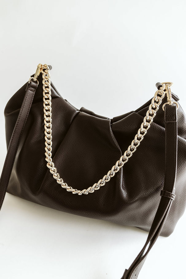Glitzy Girlz Boutique Bag BAG / Black Posen Chain Pouch Bag | Black