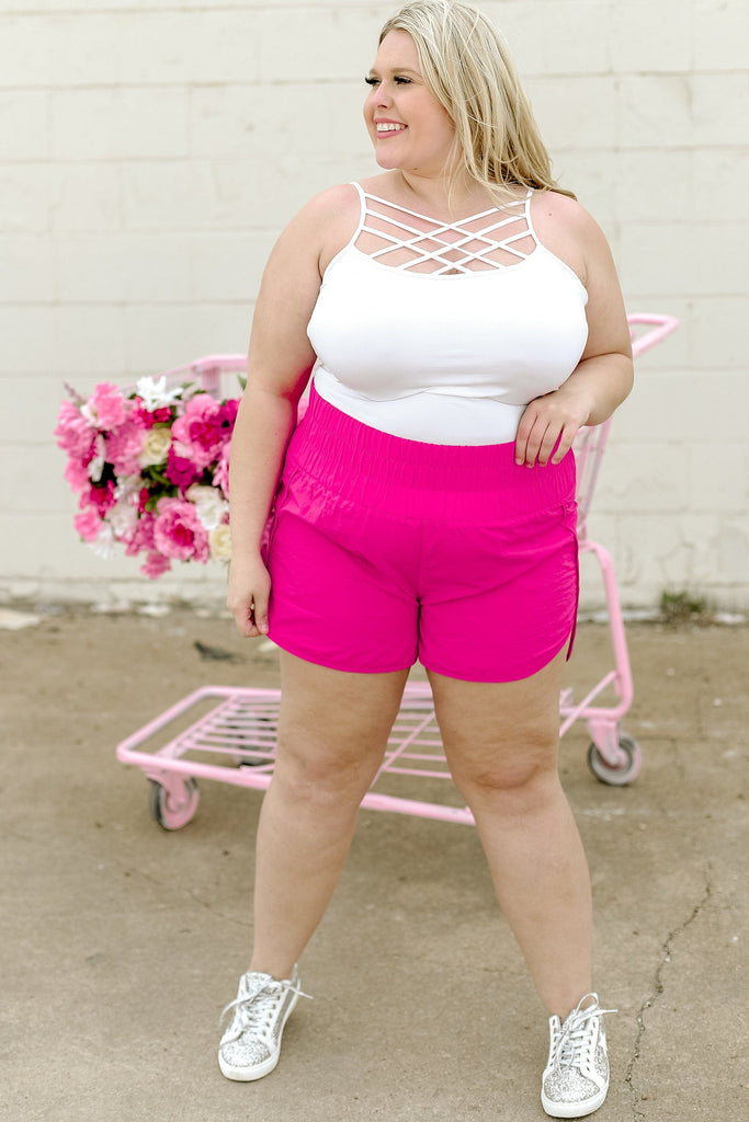 Glitzy Girlz Boutique Girls Trip Hot Pink Shorts