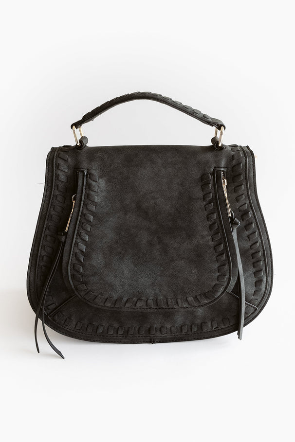 Glitzy Girlz Boutique Handbags ONE SIZE / Black Reno | Black Crossbody Purse