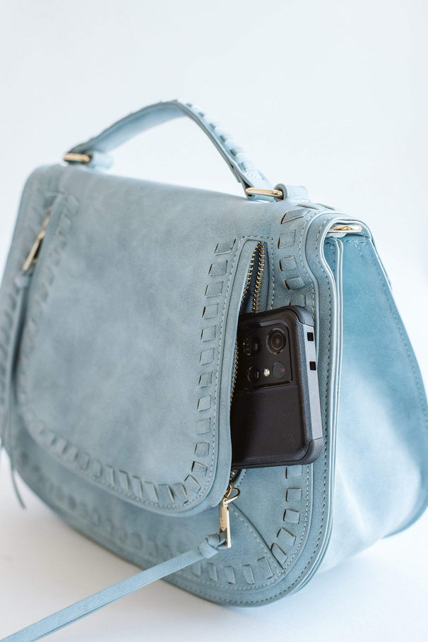 Glitzy Girlz Boutique Handbags ONE SIZE / BLUE Savannah | Blue Crossbody Purse