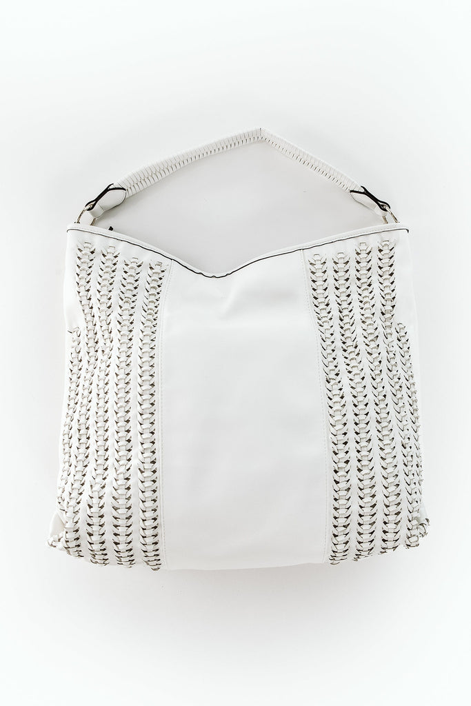 Glitzy Girlz Boutique Handbags ONE SIZE / White Austin | White With Black Edge Purse